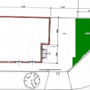 plan d'implantation de la maison sur le terrain